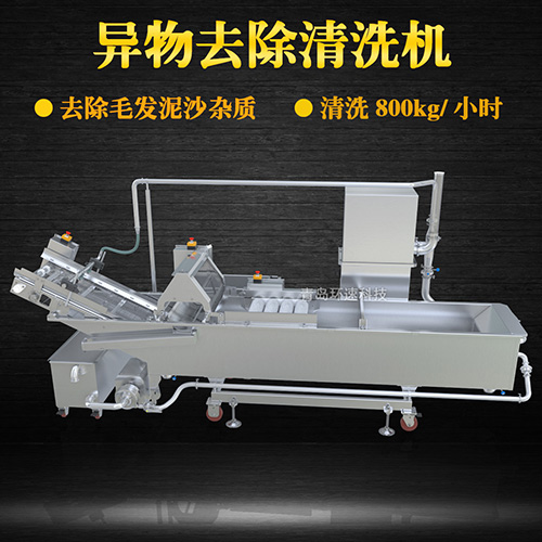 蔬菜自動化清洗設備，氣泡清洗，清洗800kg小時